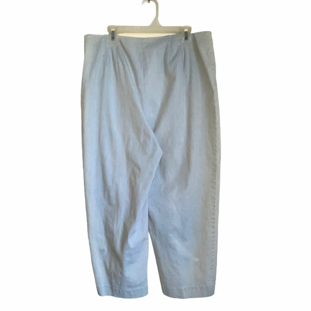 Talbots Petites Chambray Capri Pants Size 12 - Picture 4 of 11